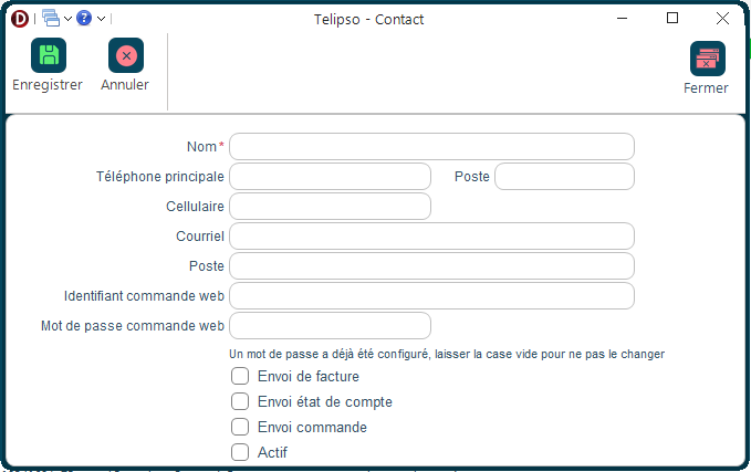 Contact client