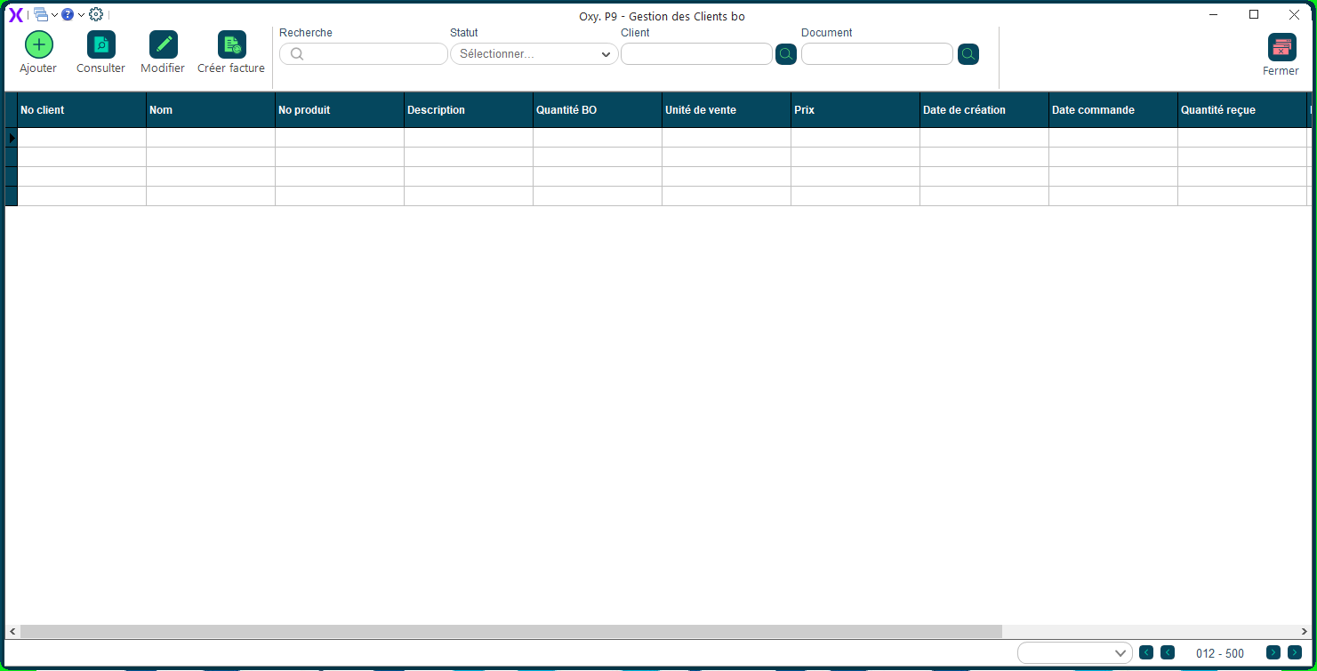 Gestion clients bo