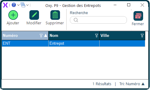 Gestion entrepôts