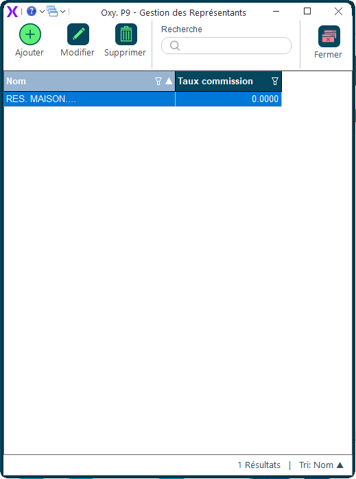 Gestion représentants