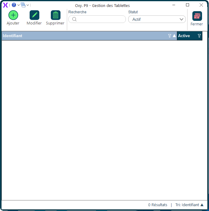 Gestion tablettes