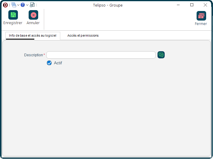 Modifier groupe
