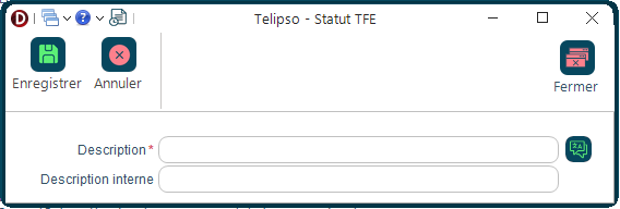 Modifier statut TFE