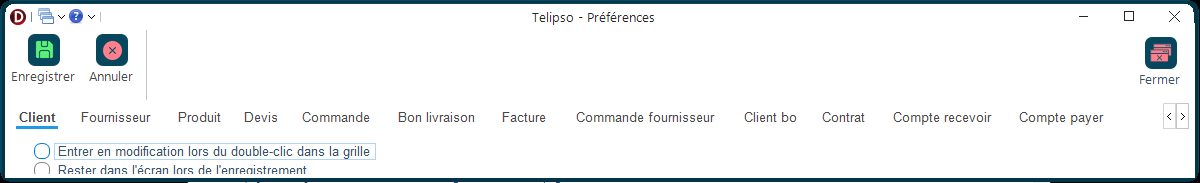 Préférences