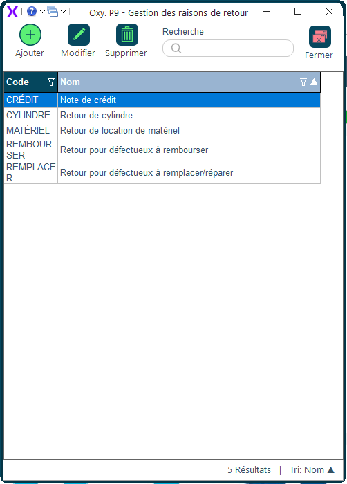 Raisons retour