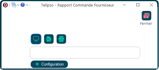 Rapport commande fournisseur
