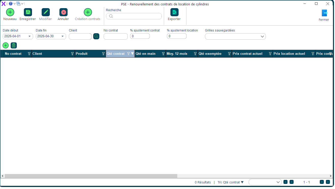 Renouvellement de contrat de cylindre